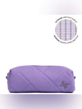 Lug Jib Matte Luxe Vegan Leather. Amethyst purple. NWT